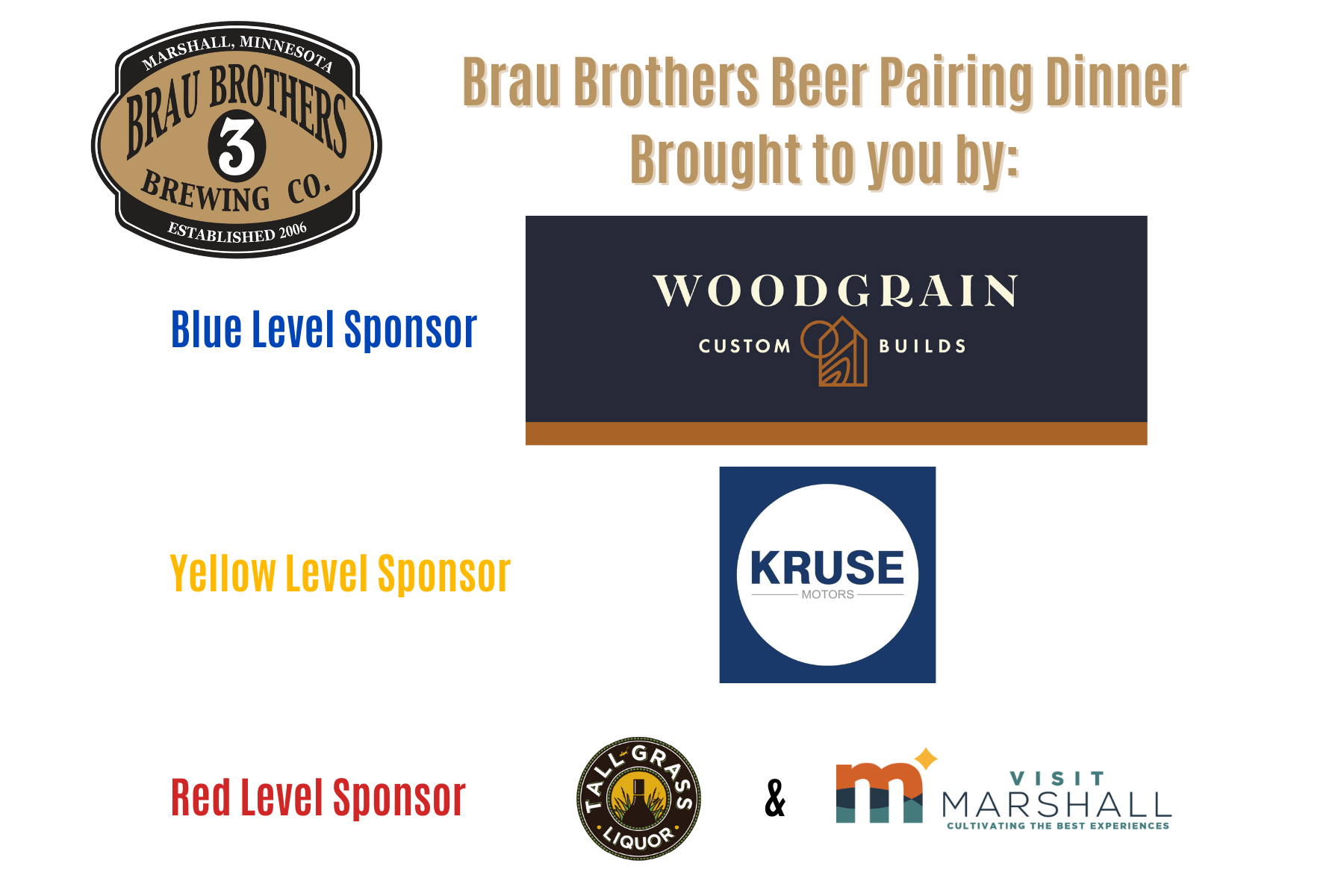 Beer Dinner Sponsors